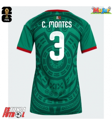 México Cesar Montes #3 Primera Equipación Mujer Mundial 2026 Manga Corta
